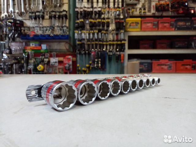 Набор торцевых головок, 1/2, 12-ти гр, CrV, 10шт