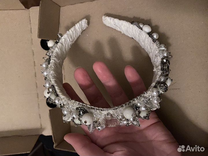 Ободок ручной работы и сумочка