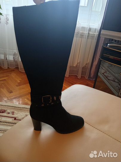 Сапоги женские зимние натуральных мех и замша