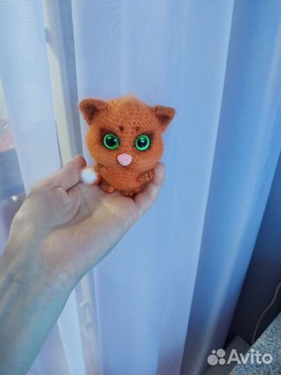 Коты пушистые игрушка ручная работа