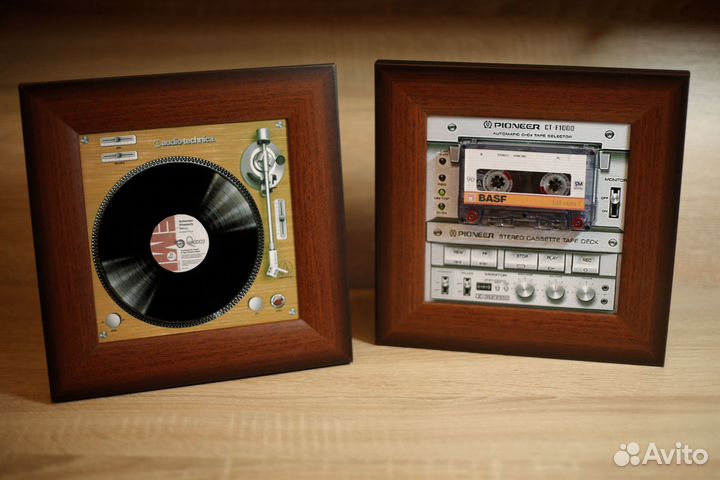 Кассетная дека проигрыватель винила сувенир