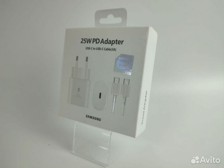 Сетевой Адаптер Samsung USB-C 25W + кабель Type-C