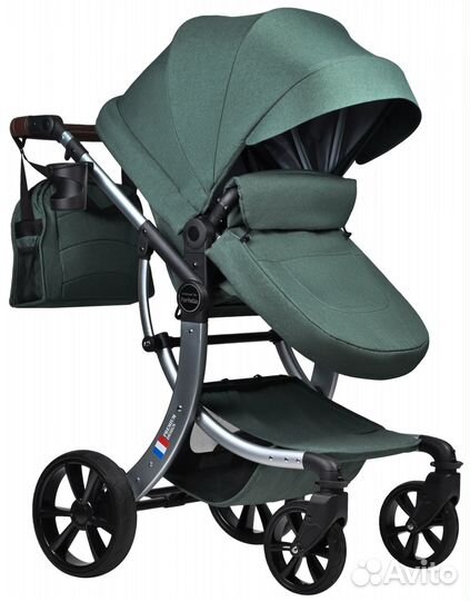 Коляска трансформер Aimile Original New Gold (зелё