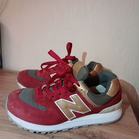 Кроссовки new balance 574 женские красные