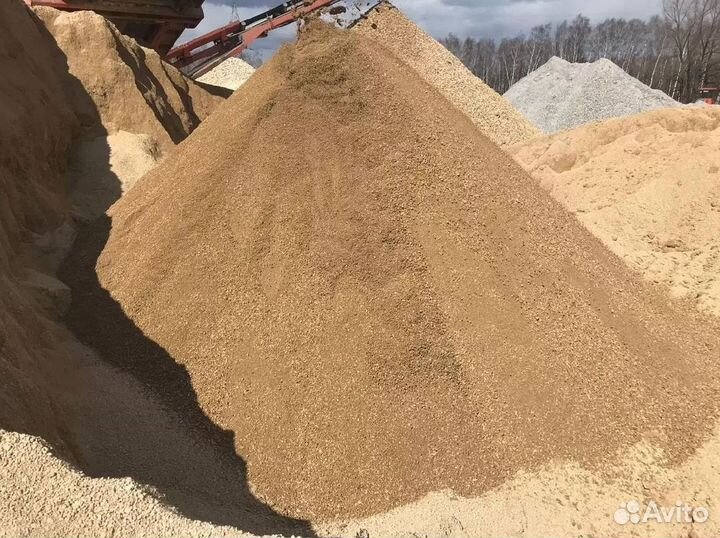 Песок карьерный строительный с доставкой