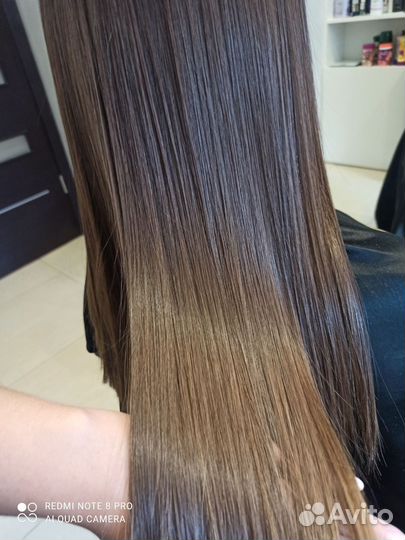 Кератиновое выпрямление волос на дому