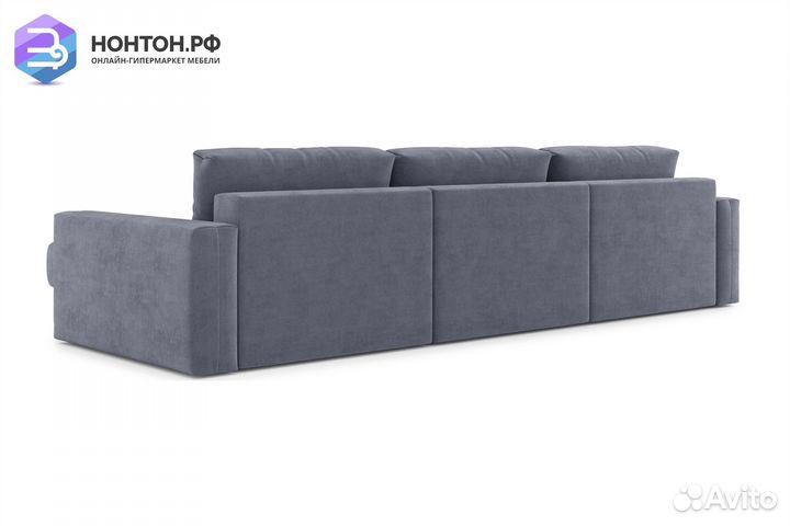 Диван угловой тик-так Монарх М2О1 темно-серый