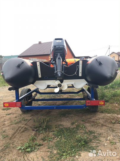 Риф тритон 390, ямаха 9.9-15, прицеп