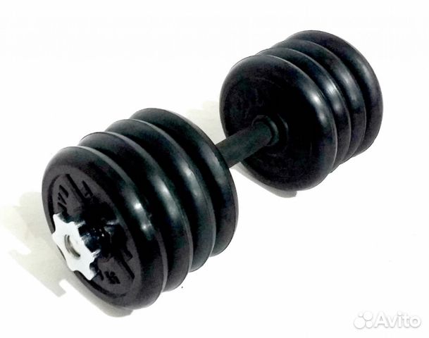 Гантель разборная обрезиненная 22кг titan Barbell