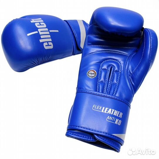 Боксерские перчатки 10 oz клинч синие