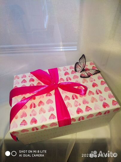 Коробочка с мыльными розами