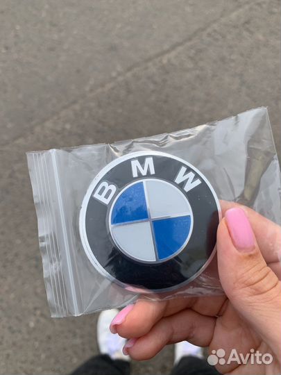Наклейки эмблемы на колпачки bmw 56mm