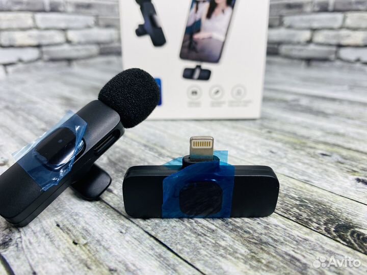 Микрофон петличный беспроводной для iPhone