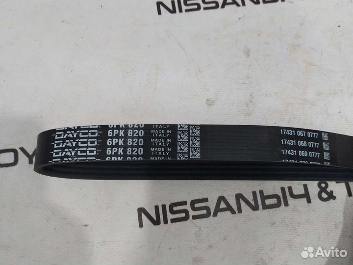 Ремень поликлиновый на Nissan Almera N16
