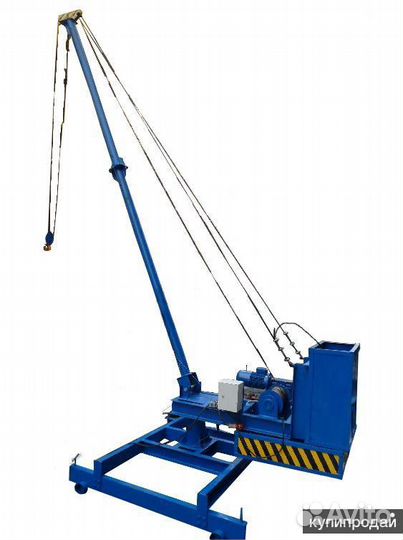 Аренда строительного мини крана Пионер, лебедки