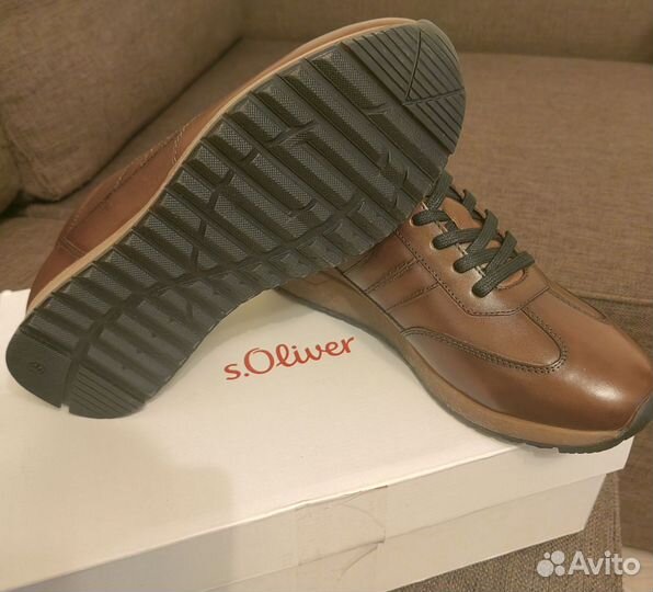 Полуботинки кожаные s.Oliver, кроссовки, размер 40