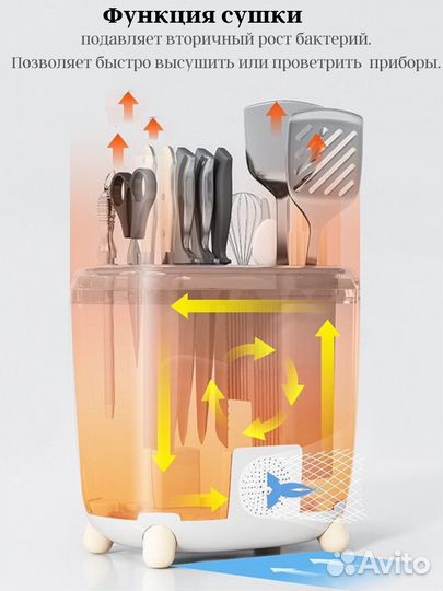 Подставка под ножи с стерилизацией