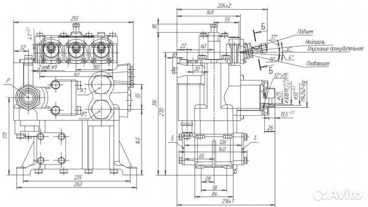 Гидрораспределитель Р 160 3\1 111 (Т-130,Т-170)