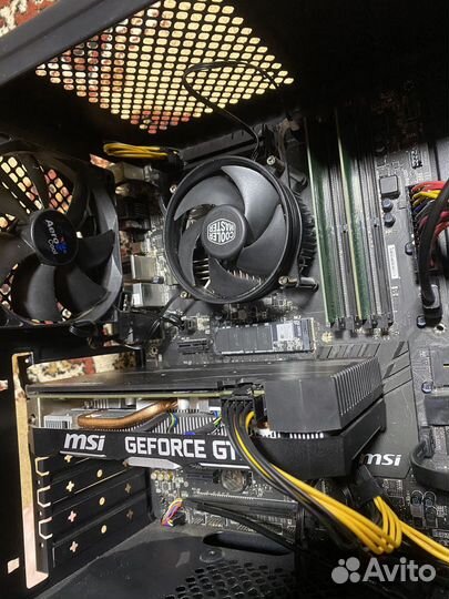 Компьютер игровой, клавиатура, мышь, монитор