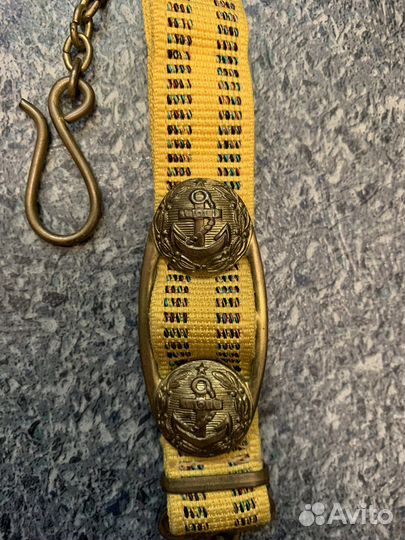 Парадный ремень вмф СССР с подвесом для кортика