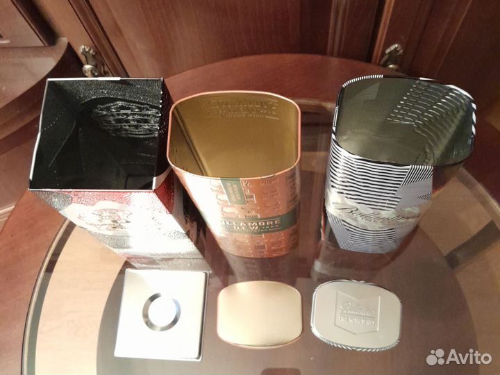 Коробки металлические от виски