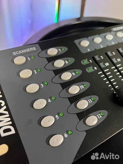 DMX контроллер «расческа» для световых приборов