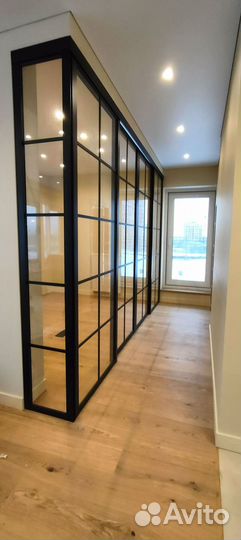 Перегородки межкомнатные стеклянные