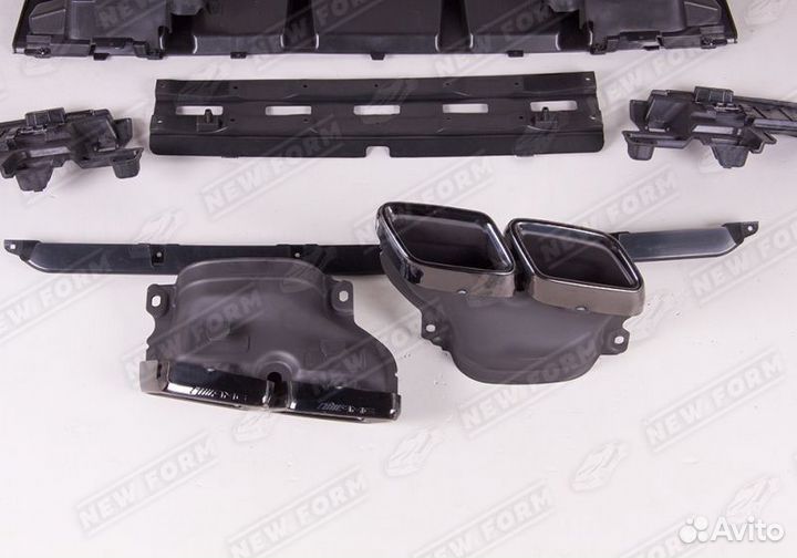 Диффузор насадки 63 AMG Mercedes GLC бензин