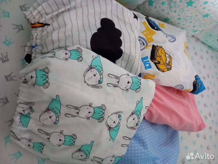 Простынь на резинке 120 60