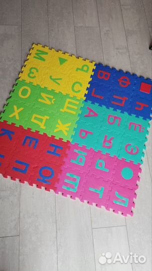 Детский коврик-пазл алфавит