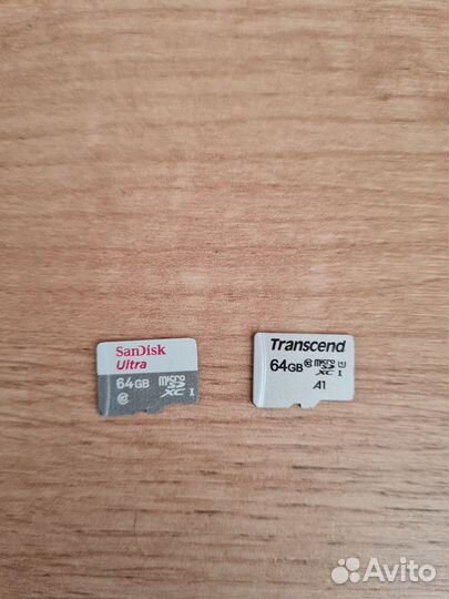 Карты памяти MicroSD 64Гб