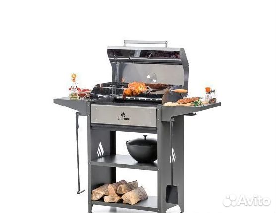 Гриль-мангал с крышкой Gratar M Family Optima BBQn