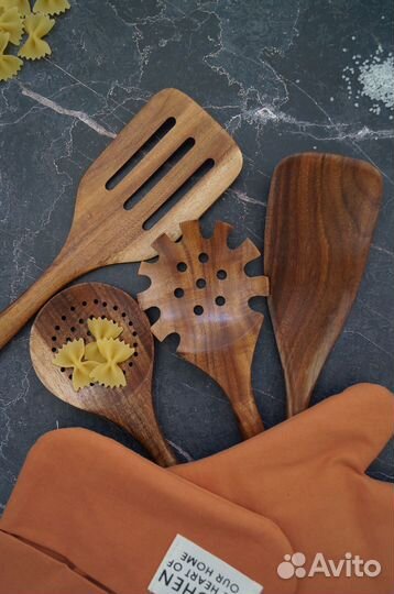 Набор кухонных принадлежностей из дерева 8 предм