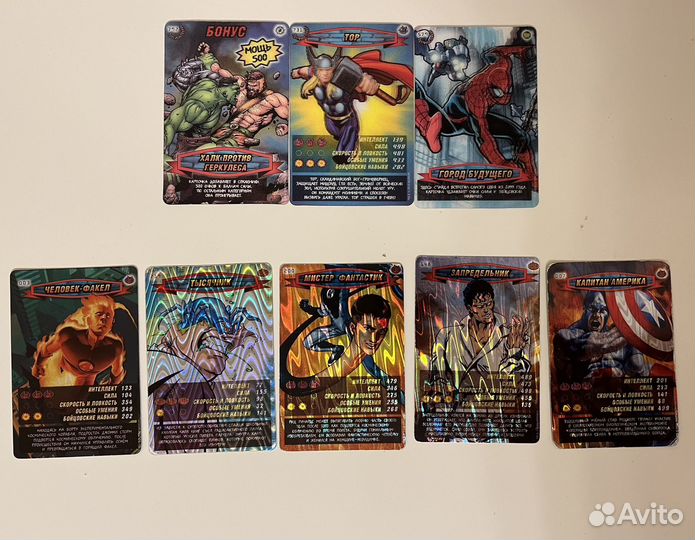 Человек-паук Ультраредкие и Суперредкие (61 карта)