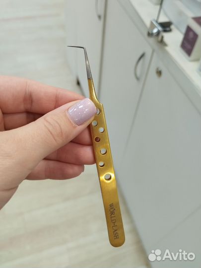 Пинцет для наращивания ресниц