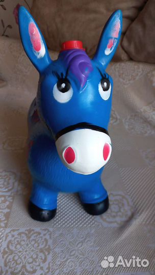 Прыгун.Резиновый ослик