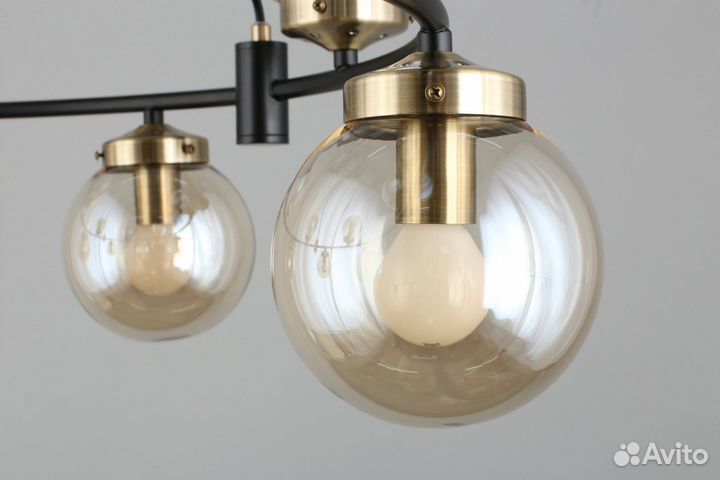 Люстра подвесная лофт, современная с пультом