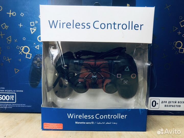 Геймпад ps4 человек паук кастомный