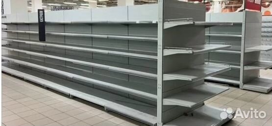 Стеллажи торговые с глубокой выкладкой