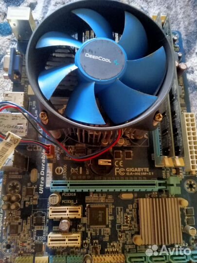 Материнская плата 1155 + проц + оперативка