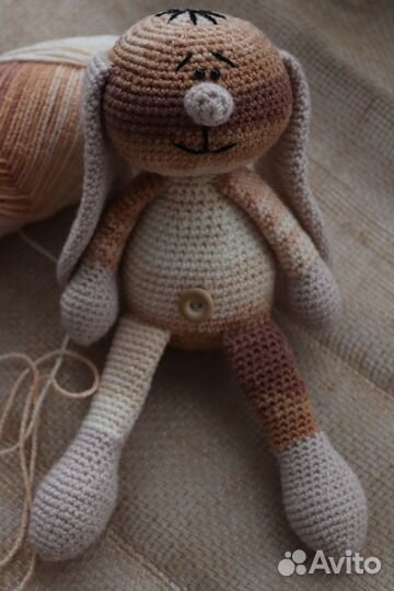 Вязаный зайка