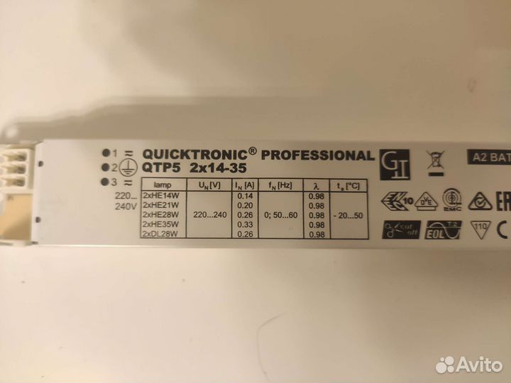 Эпра Osram qtp5 1x14-35