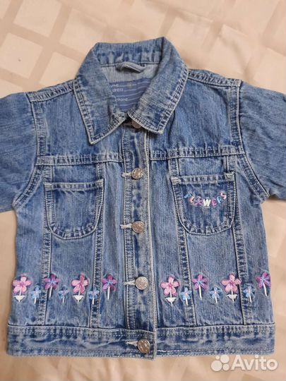 Джинсовая куртка для девочки рост 104