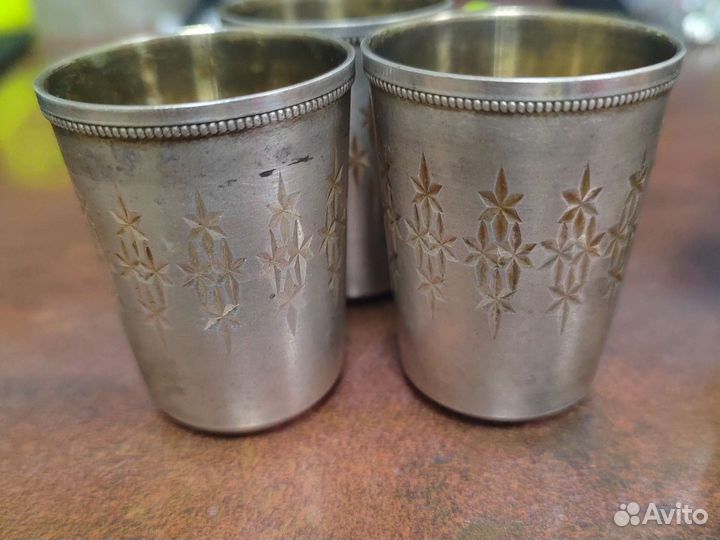 Серебряные стопки советские 916 проба
