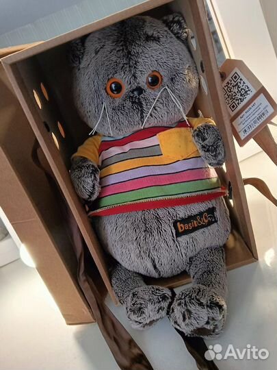 Мягкая игрушка кот басик