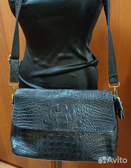 Сумка женская натуральная кожа под рептилию