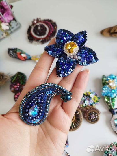 Брошь ручной работы