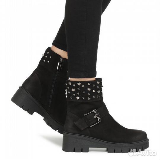 Ботинки нубук натуральный женские осень 37 размер