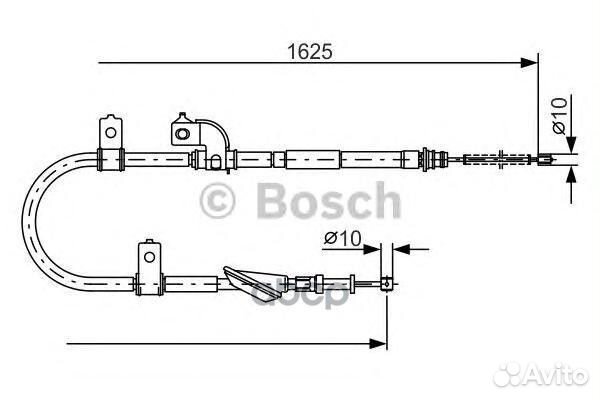 Трос стояночного тормоза 1987482081 Bosch