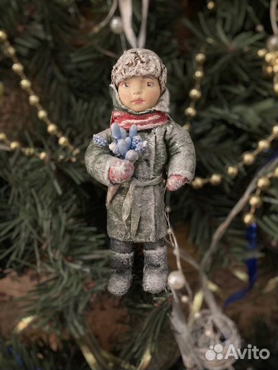 Ватные елочные игрушки новые